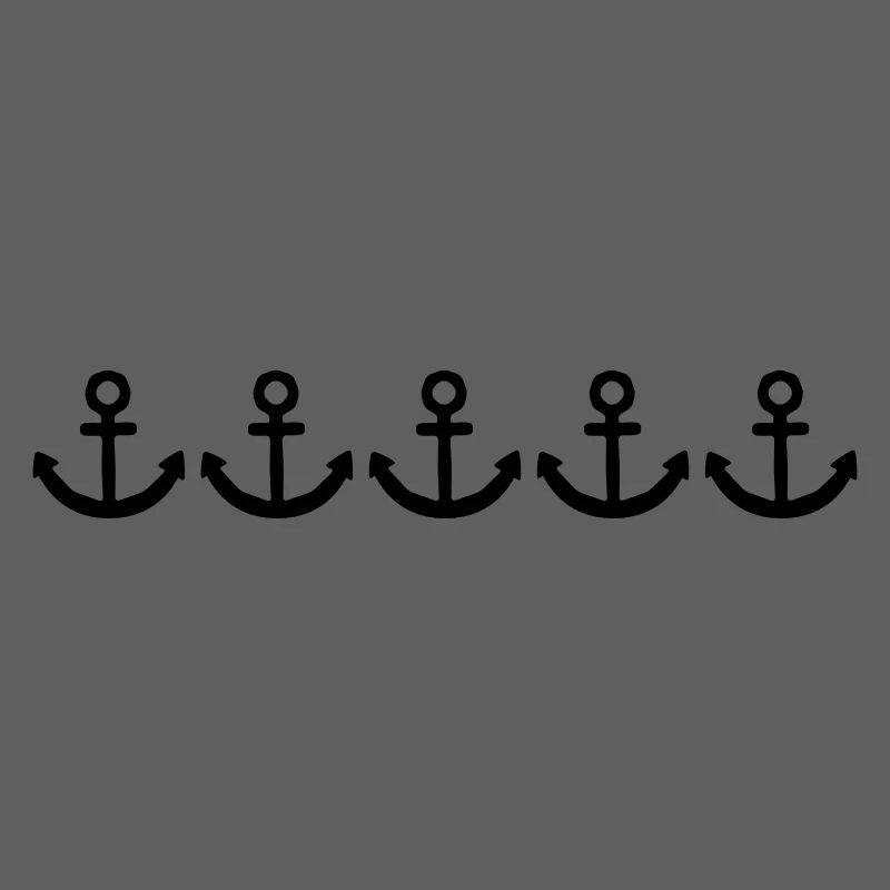 rangée ancre beaucoup de bateaux de tatouage bateau nage