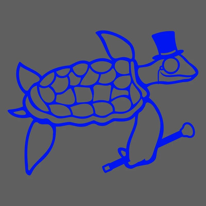 Mr. Turtle Sir Monocle Top Hat Rich