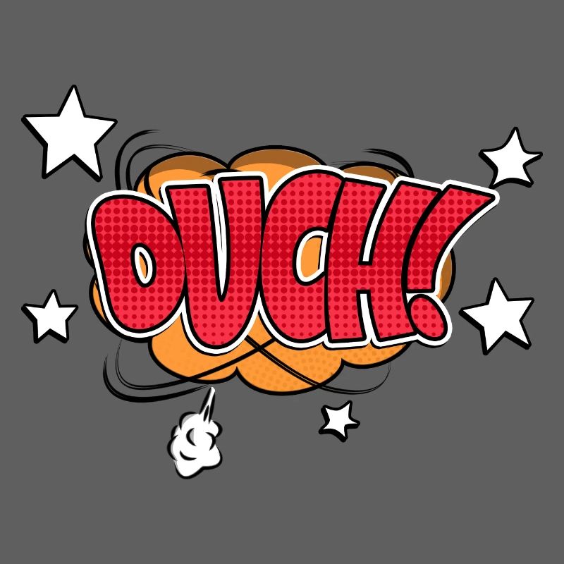 Au! Comic Style Bubble Graffiti Schriftzug
