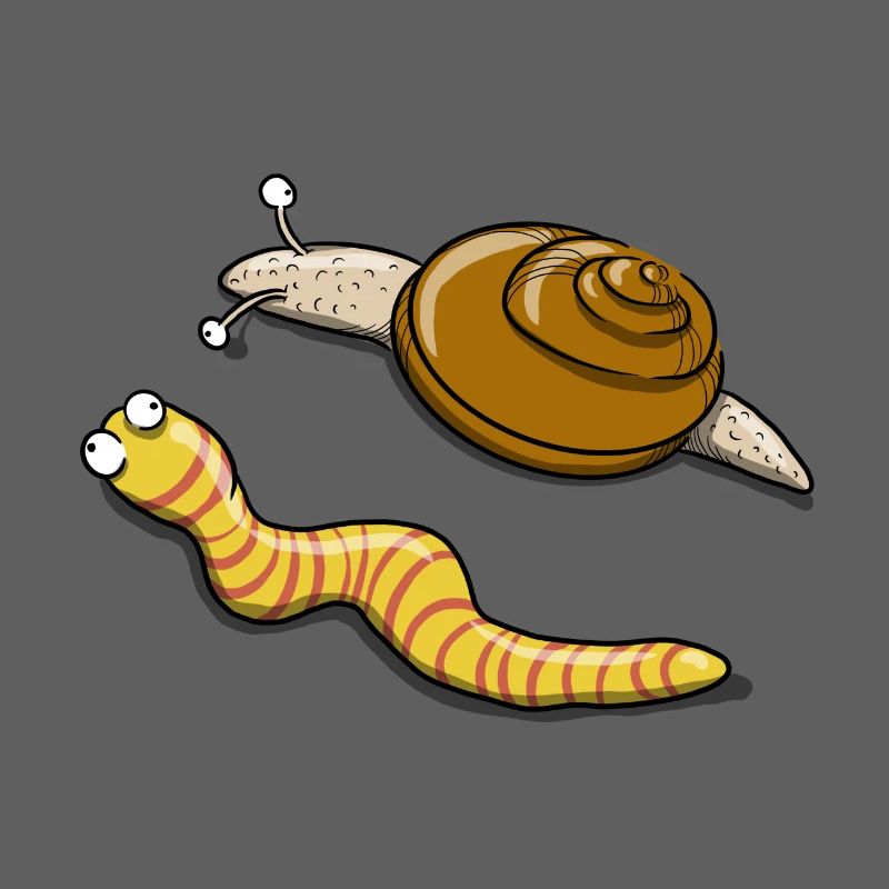 Escargot et chenille