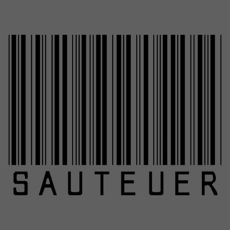 Strichcode "SAUTEUER" black/schwarz