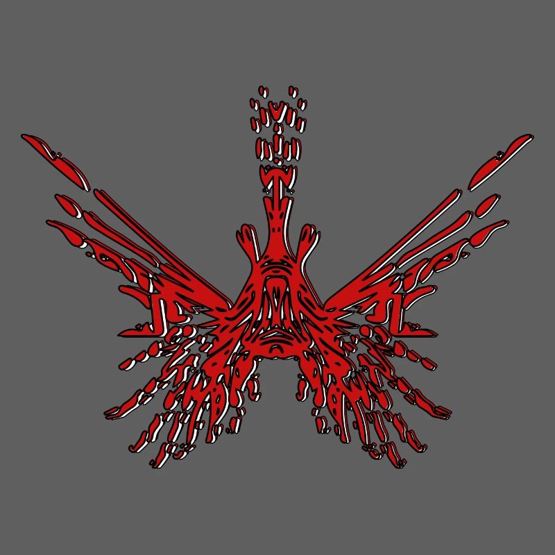 Dangerously beautiful lionfish