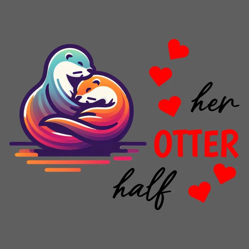 Otter half liebe geschenk