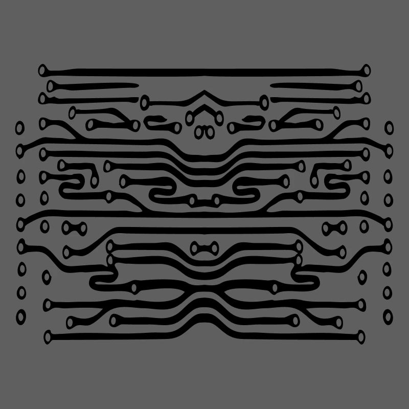 design leitungen mikrochip festplatte muster cool