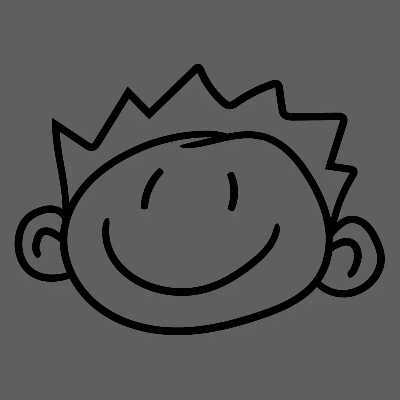 kopf gesicht kind gemalt kritzel comic cartoon jun