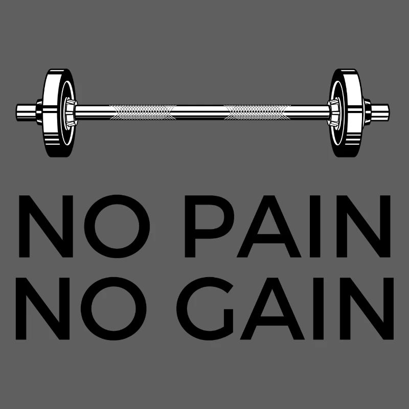 Pas de douleur, pas de gain - avec du poids