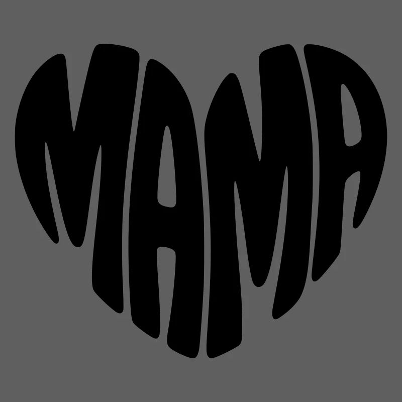 Mama Herz Form Mutter Herzform Muttertag Geschenk
