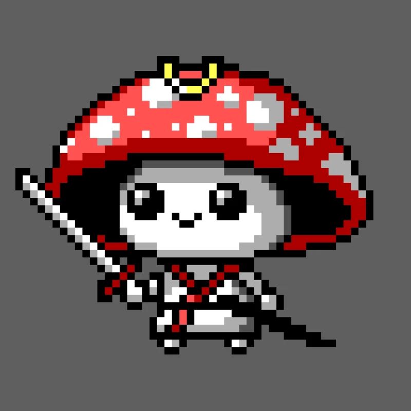 Samouraï champignon 8 bits