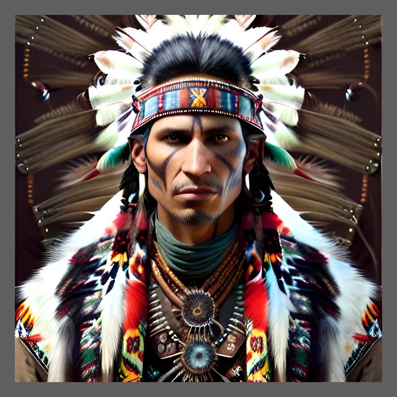 Native American Tribe Chieftain