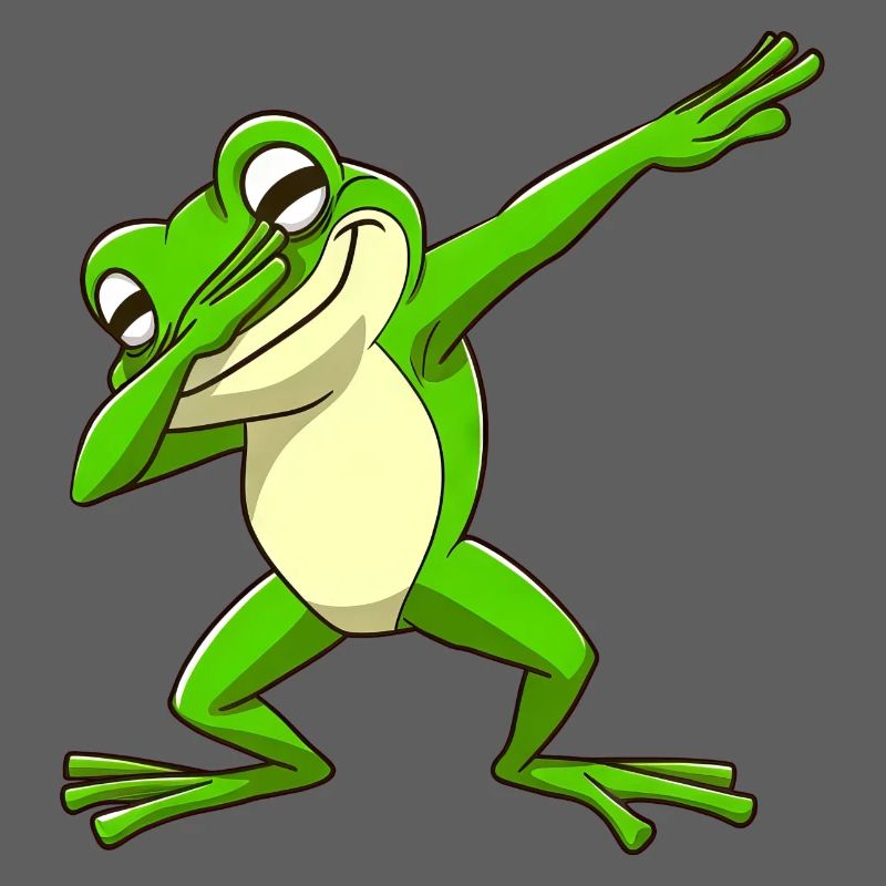 Cool Frog Dabbing Pose Trendy