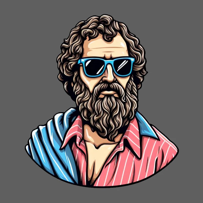 Look philosophe cool décontracté