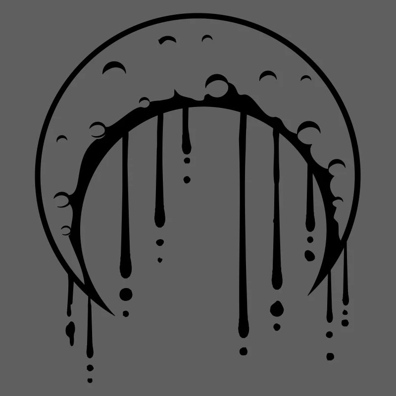 Graffiti Drops Moon