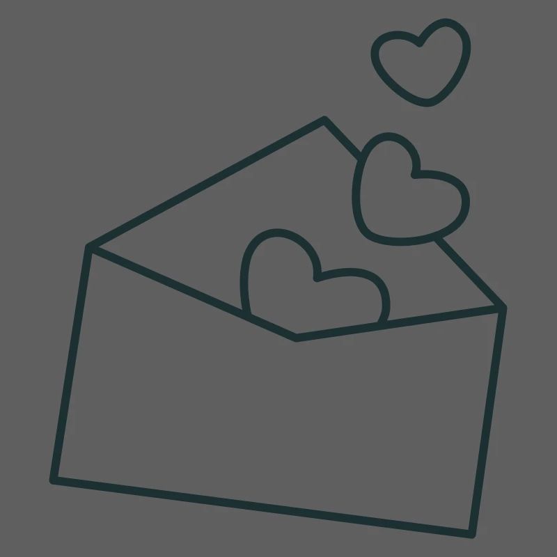 envelope with hearts