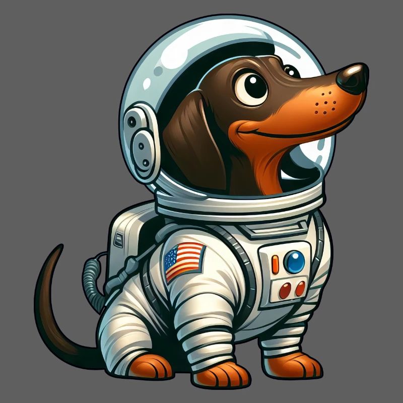Teckel astronaute dans l’aventure spatiale