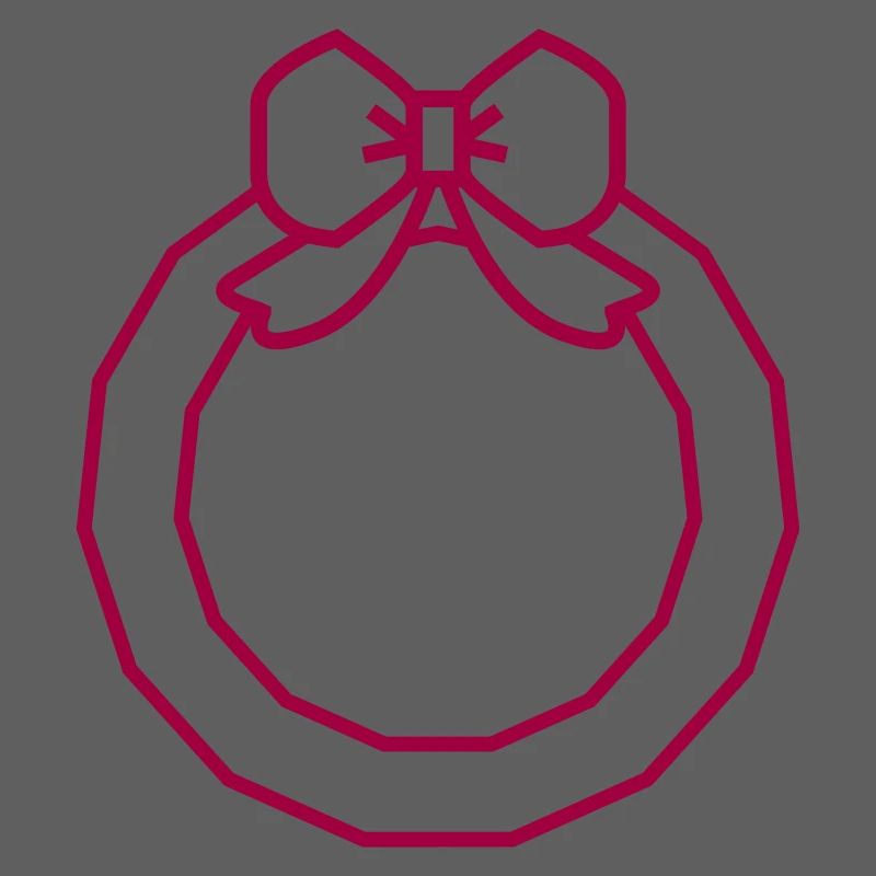 Weihnachtskranz Band Symbol