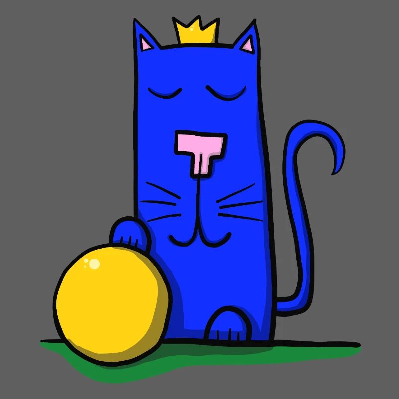 Chat avec couronne