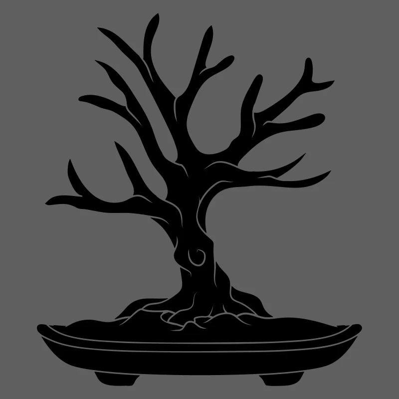 black tree cool bonsai baeumchen without leaves k