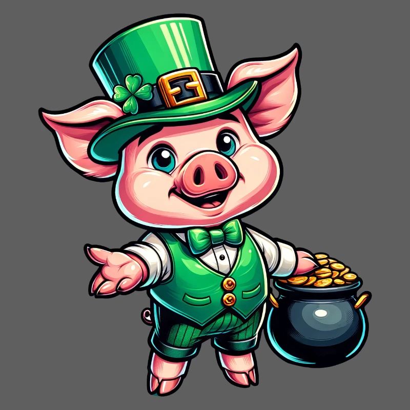 Doux cochon de la Saint-Patrick