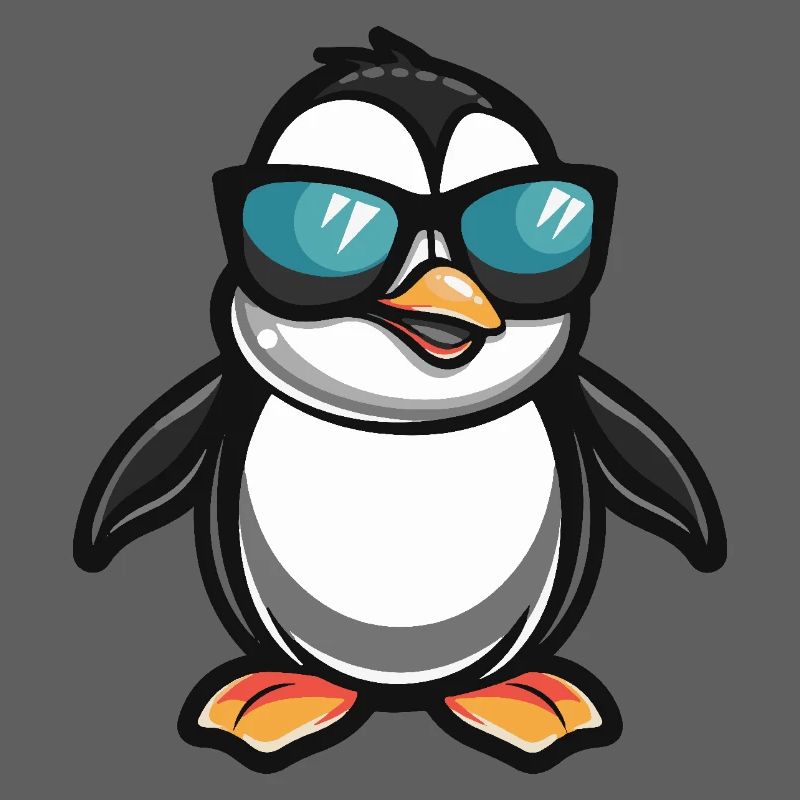 Pinguin Cool Comic