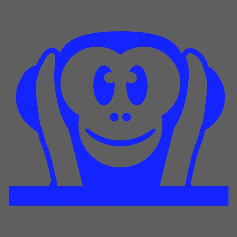3 Wise Monkeys Hear Nothing Deaf Holds Ears To Monkey