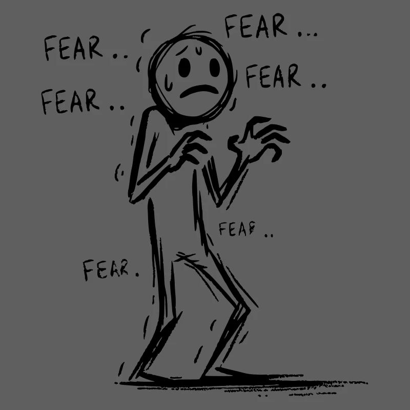 Anxious man