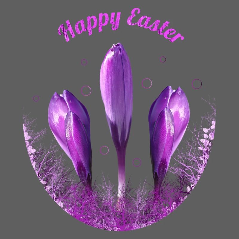 Crocuses Happy Easter