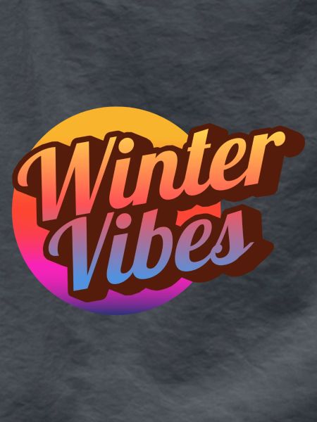 Winter Vibes Retro Gradient