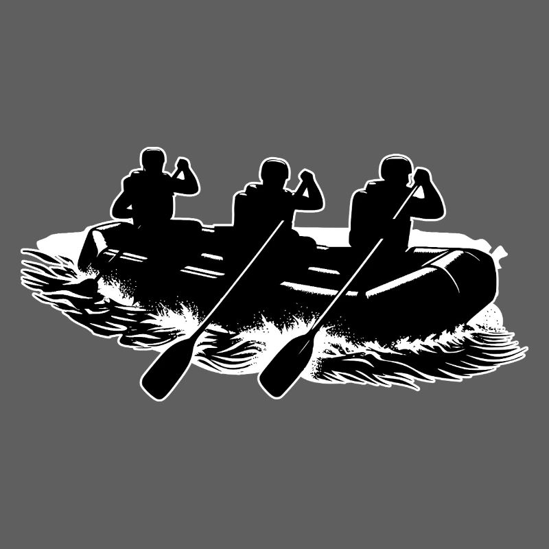Motif de contour de rafting