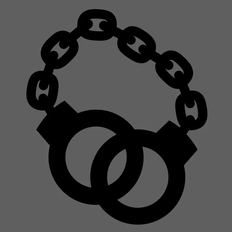 Handschellen zusammen Polizist oder Dame gesperrt