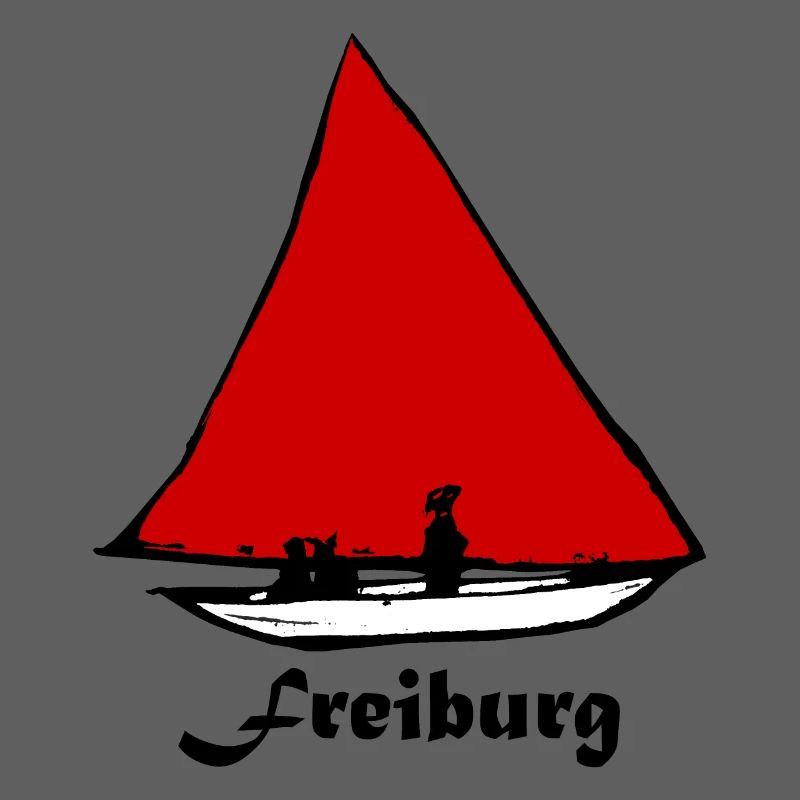 Bächleboot Rot in Freiburg Ernst Ludwig Kirchner