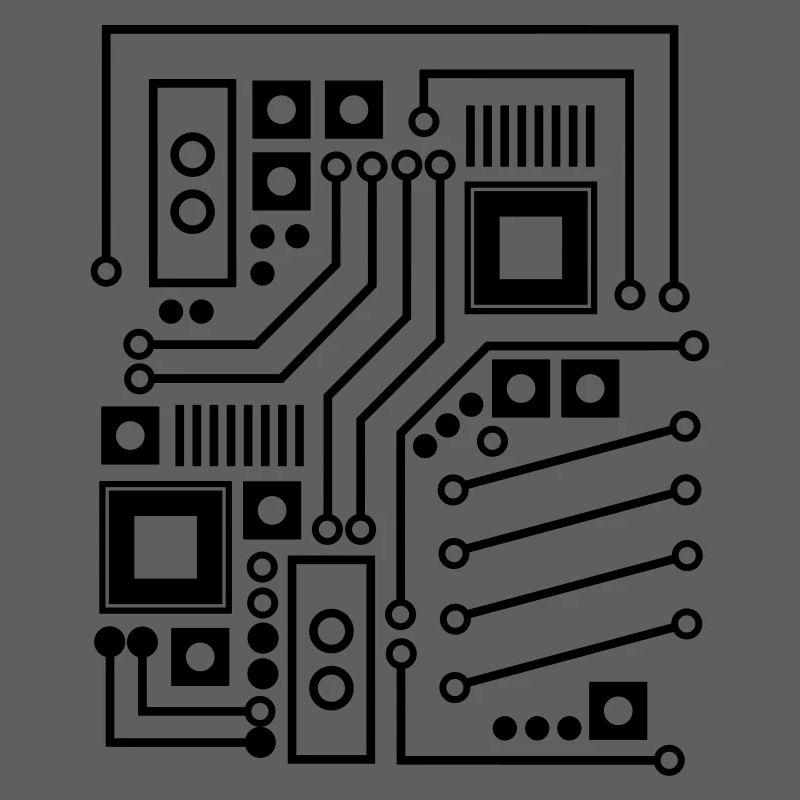 Circuit Board Circuit Board CPU Computer Shirt Gift