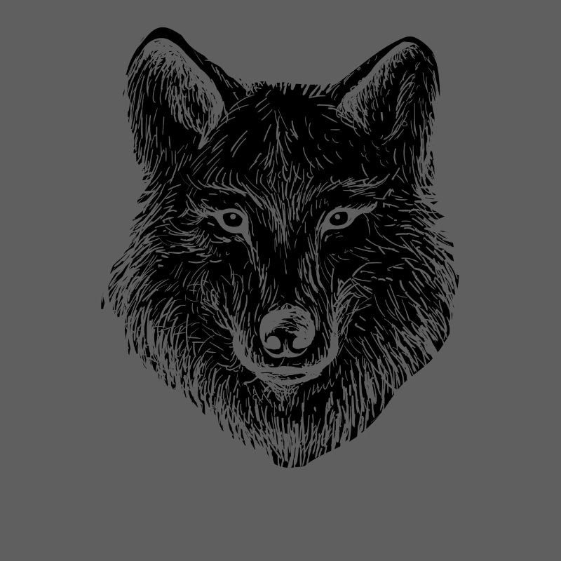 Wolf wolf head pack animal loner gift