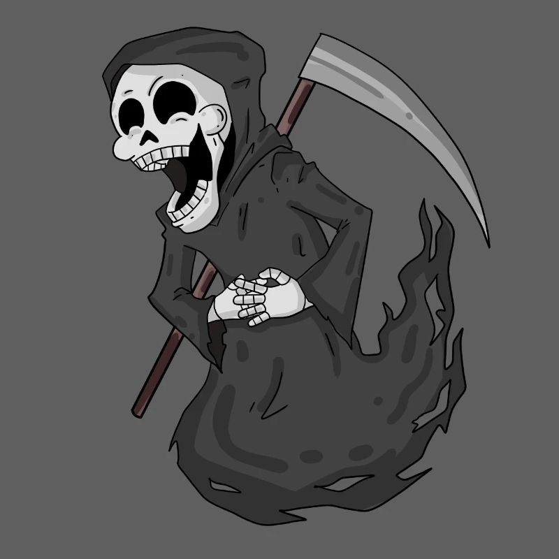 Grim Reaper rit drôle