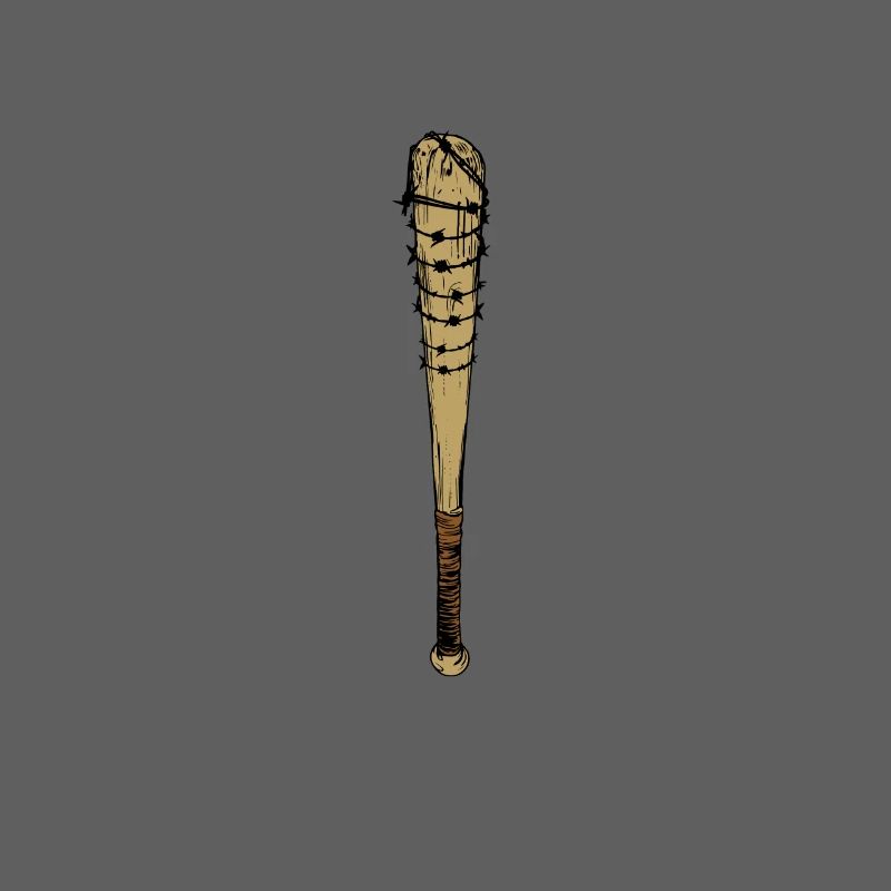 Baseball bat barbed wire