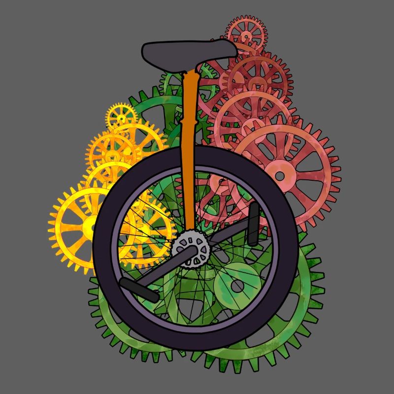 Machine monocycle technique Roue Roue Vélo