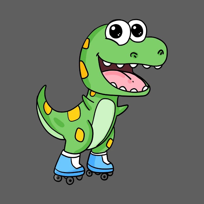 Inline Skating Rollschuhe Dinosaurier
