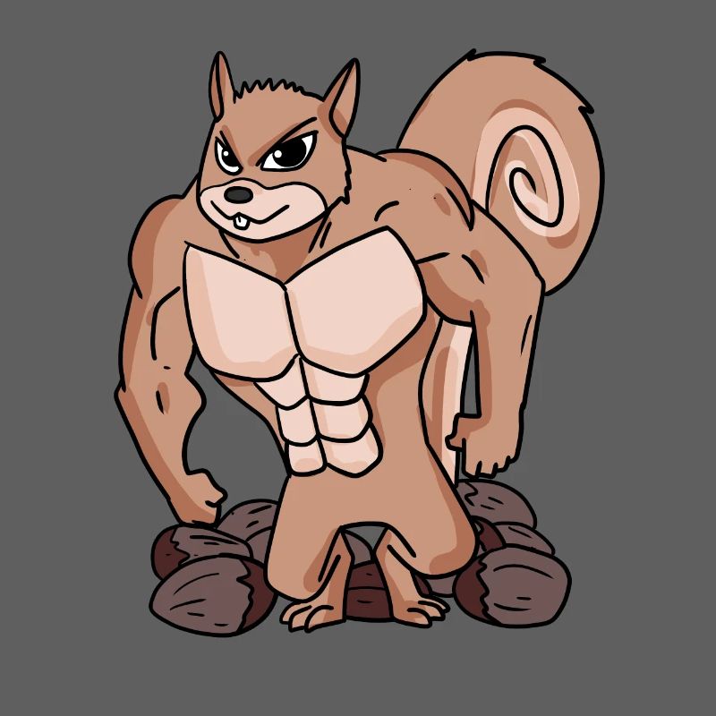 Squirrels with muscles