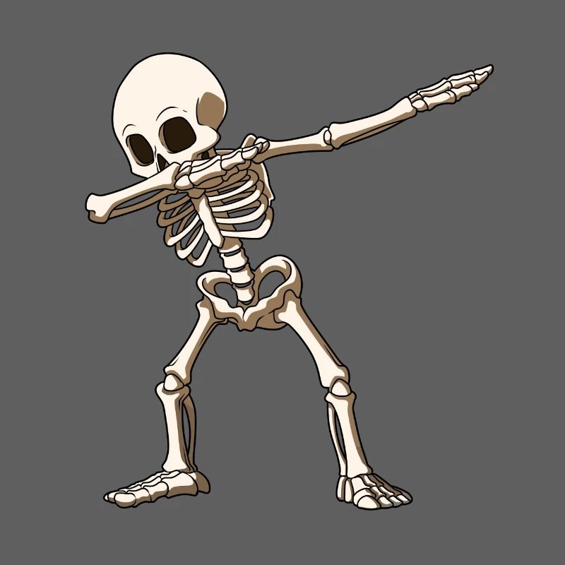 Dab squelette Dabbing Gerippe Halloween danse