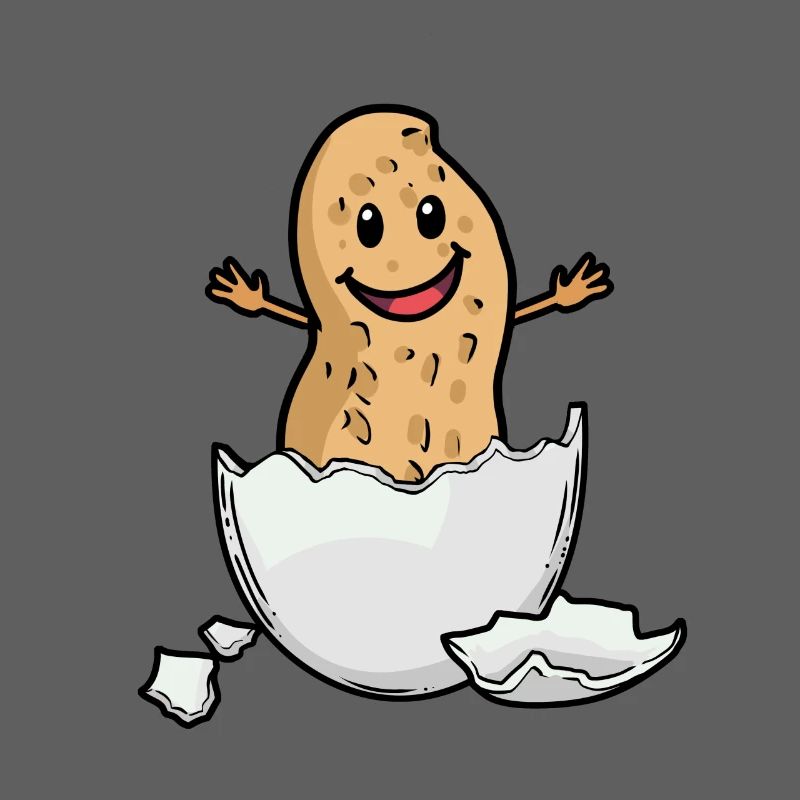 Peanut Nut Eggshell Birth Baby Hurray