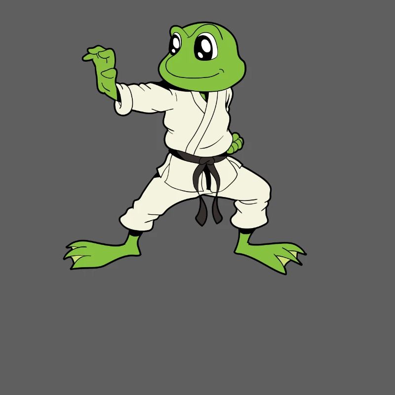 Comic Gecko does karate