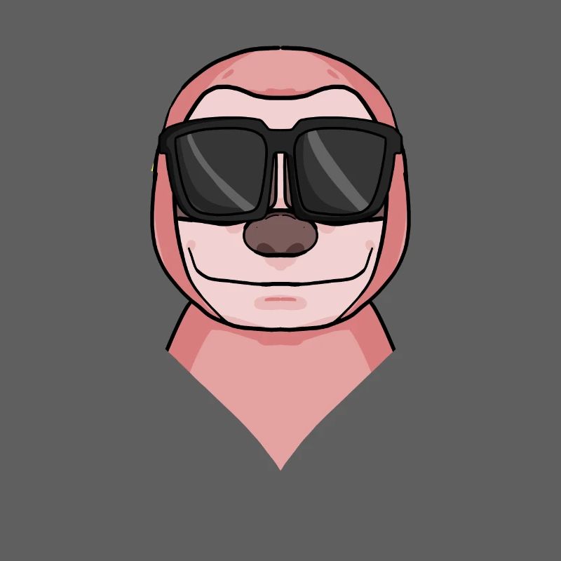 Faultier mit Brille