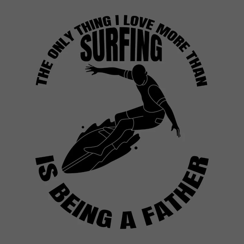 Surfer Father Surfboard Dad Surf Instructor