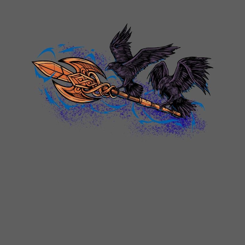 Odin’s Ravens avec Spear Gungnir - Hugin et Munin