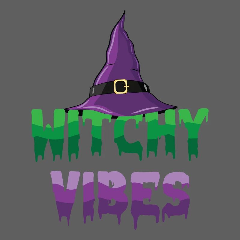Witchy Vibes Wizard Witch Hat Halloween Costume