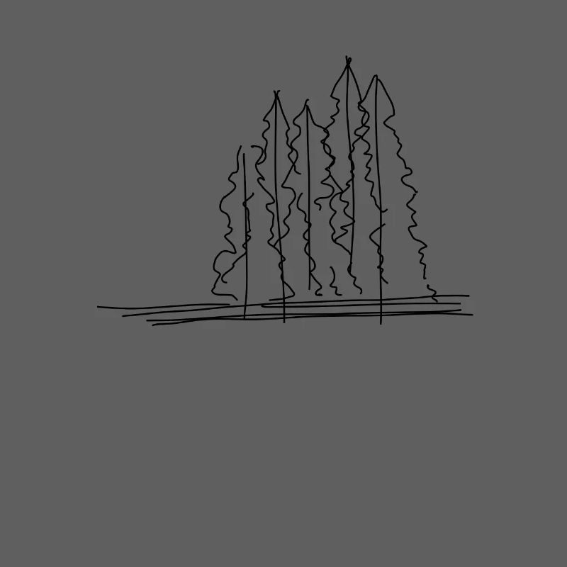 Tree Forest Lineart