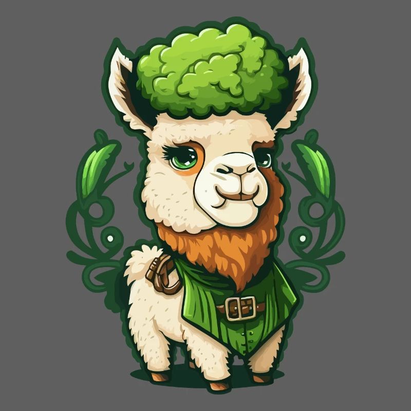 Doux Lama de la Saint-Patrick