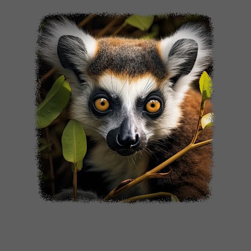 Ring-tailed lemurs realistic ring-tailed lemur