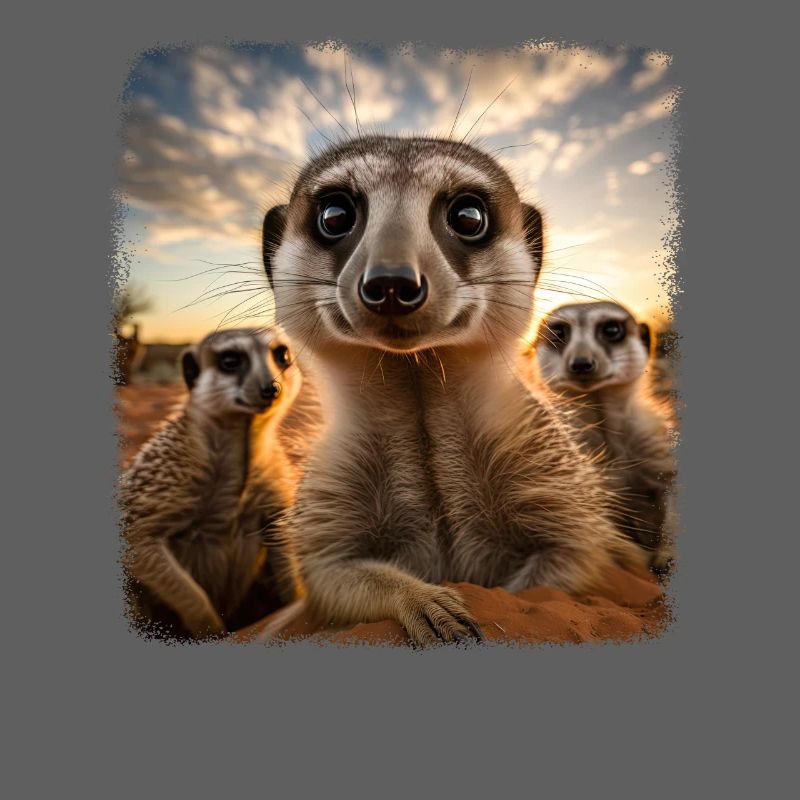 Meerkat realistic Erdmännchen