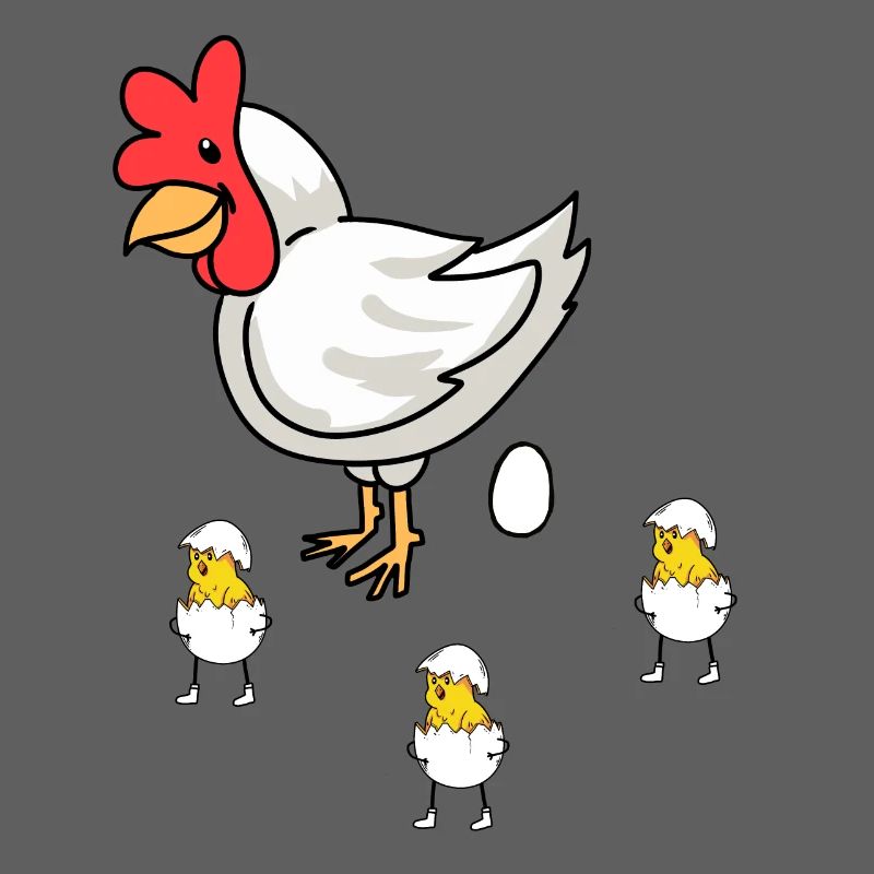 Easter Hen Chick Baby Eggs Eggshell Poultry