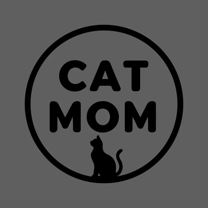 KATZENMAMA (DUNKLES TEXTDESIGN)